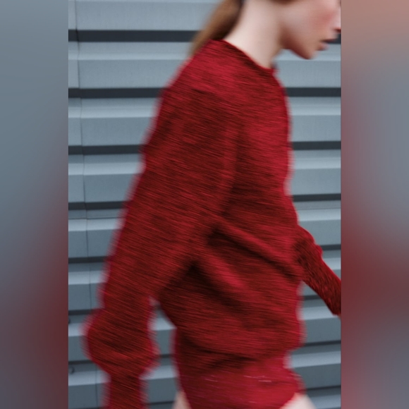 ZARA TINSEL SWEATER WITH OPEN BACK - Picture 6 of 11